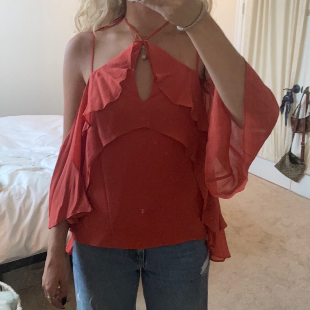 Red/Coral Intermix Top